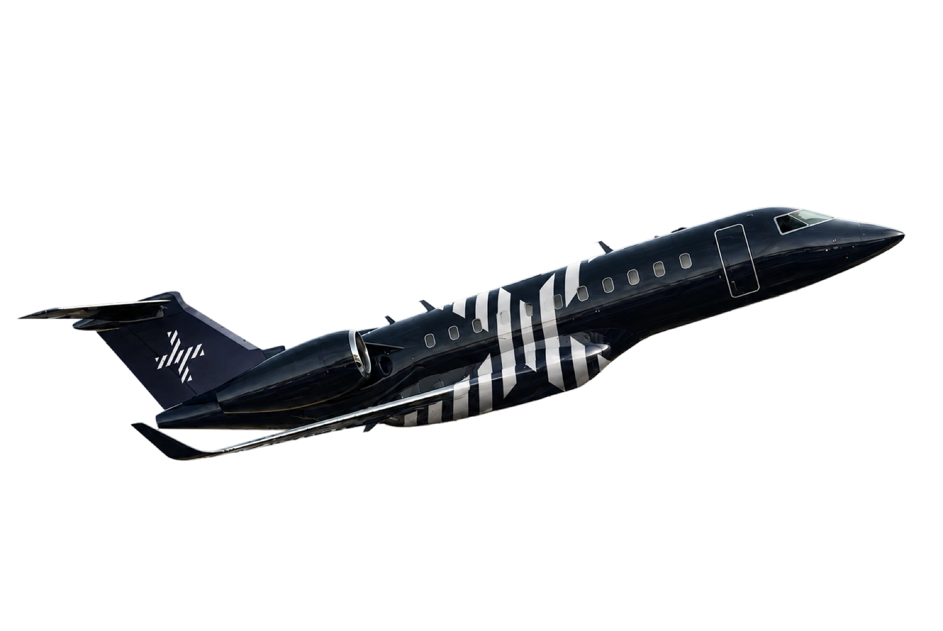 Cure Clinics private jet in flight